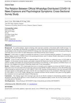 The Relation Between Official WhatsApp-Distributed COVID-19 News Exposure and Psychological Symptoms: Cross-Sectional Survey Study - JMIR