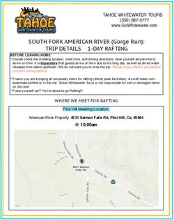 TRIP DETAILS 1-DAY RAFTING - Tahoe ...