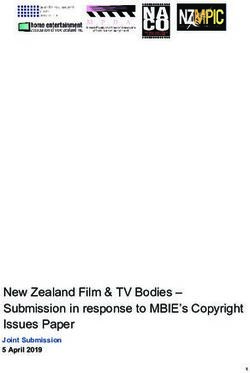 New Zealand Film & TV Bodies - Submission in response to MBIE's Copyright Issues Paper - Joint Submission 5 April 2019