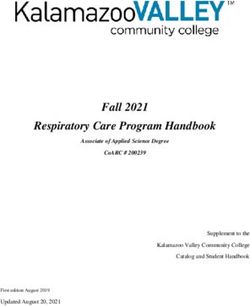 Respiratory Care Program Handbook - Fall 2021 - Kalamazoo ...