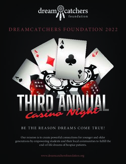 Casino Night - DREAMCATCHERS FOUNDATION 2022