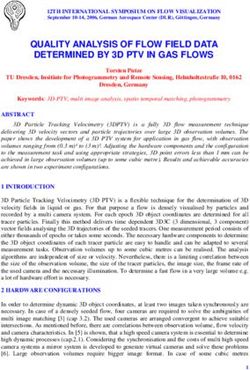 QUALITY ANALYSIS OF FLOW FIELD DATA DETERMINED BY 3D PTV IN GAS FLOWS