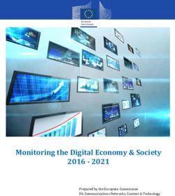 Monitoring the Digital Economy & Society 2016 2021 - Prepared by the European Commission DG Communications Networks, Content & Technology