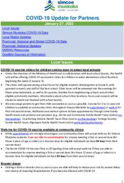 COVID-19 Update for Partners - January 27, 2022 - Simcoe Muskoka District ...