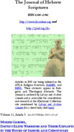 The Journal of Hebrew Scriptures - ISSN 1203-1542