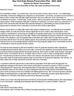 New York State Historic Preservation Plan 2015-2020