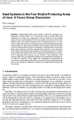 Seed Systems in the Four Shallot Producing Areas of Java: A Focus Group Discussion