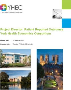 Project Director: Patient Reported Outcomes York Health Economics Consortium