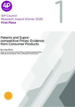 Patents and Supra-competitive Prices: Evidence from Consumer Products - First Place - 4iP Council