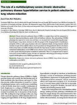 The role of a multidisciplinary severe chronic obstructive pulmonary disease hyperinflation service in patient selection for lung volume reduction ...