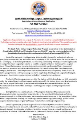 South Plains College Surgical Technology Program