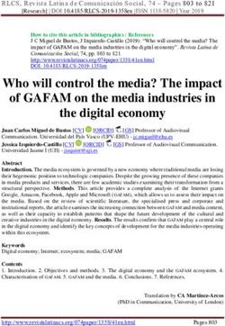 Who will control the media? The impact of GAFAM on the media industries in the digital economy