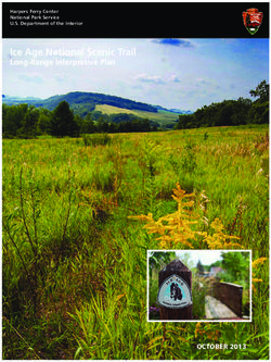 Ice Age National Scenic Trail - Long-Range Interpretive Plan - OCTOBER 2013