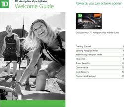 Welcome Guide - TD Canada Trust