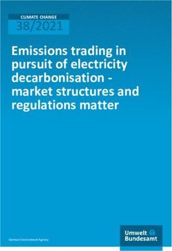 38/2021 Emissions trading in pursuit of electricity decarbonisation - market structures and regulations matter