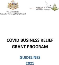 COVID BUSINESS RELIEF GRANT PROGRAM - GUIDELINES 2021 - The Administrator Australian Territory of Norfolk Island - Norfolk Island Regional ...