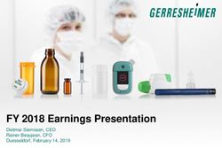 FY 2018 Earnings Presentation - Dietmar Siemssen, CEO Rainer Beaujean, CFO Duesseldorf, February 14, 2019 - Gerresheimer