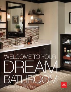 DREAM BATHROOM WELCOME TO YOUR