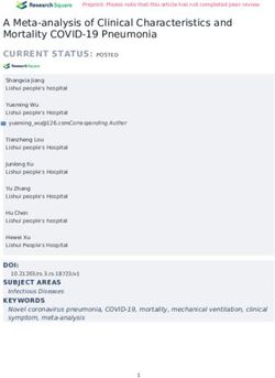 A Meta-analysis of Clinical Characteristics and Mortality COVID-19 Pneumonia