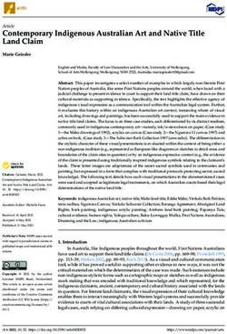 Contemporary Indigenous Australian Art and Native Title Land Claim - MDPI