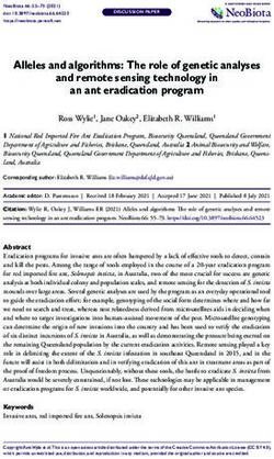 Alleles and algorithms: The role of genetic analyses and remote sensing technology in an ant eradication program - NeoBiota