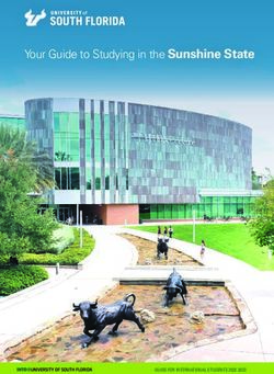 Your Guide to Studying in the Sunshine State - GUIDE FOR INTERNATIONAL STUDENTS 2022-2023