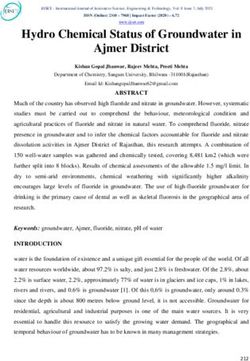 Hydro Chemical Status of Groundwater in Ajmer District
