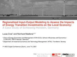 Regionalized Input-Output Modeling to Assess the Impacts of Energy Transition Investments on the Local Economy: A Case Study of ...