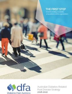 THE FIRST STEP towards ending avoidable amputations within a generation - Australian Diabetes-Related Foot Disease Strategy 2018-2022 - Diabetes ...