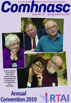Annual Convention 2019 - Issue No. 26 - Retired Teachers' Association of Ireland