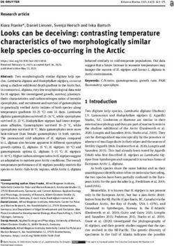Looks can be deceiving: contrasting temperature characteristics of two morphologically similar kelp species co-occurring in the Arctic - De Gruyter