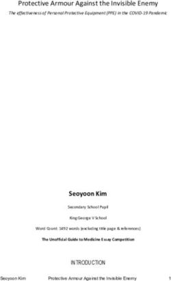 Seoyoon Kim - Protective Armour Against the Invisible Enemy - King George ...