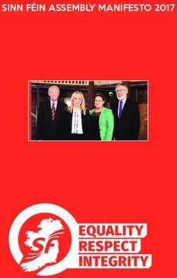 SINN FÉIN ASSEMBLY MANIFESTO 2017 - Sinn Fein