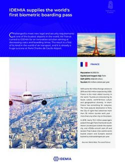 IDEMIA supplies the world's first biometric boarding pass