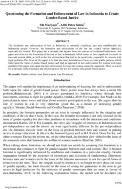 Questioning the Formation and Enforcement of Law in Indonesia to Create Gender-Based Justice
