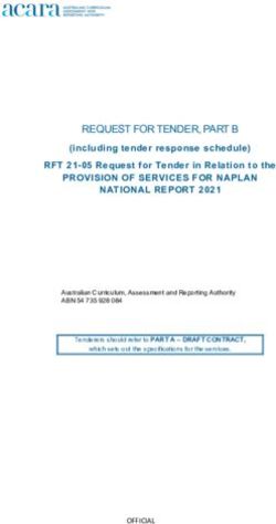 REQUEST FOR TENDER, PART B - ACARA