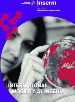 INTERNATIONAL MOBILITY AT INSERM - RH Inserm