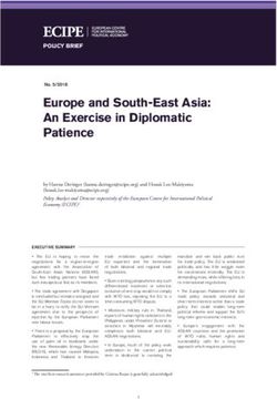 Europe and South-East Asia: An Exercise in Diplomatic Patience - ecipe