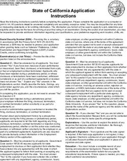 State of California Application Instructions - State of ...