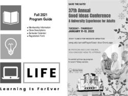 Program Guide Fall 2021 - Membership Information Class Descriptions Semester Calendar Registration Form - UW-Stevens Point