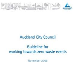 Auckland City Council Guideline for working towards zero waste events - November 2008