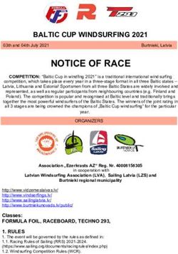 NOTICE OF RACE BALTIC CUP WINDSURFING 2021