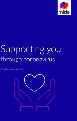 Supporting you through coronavirus - A guide to your benefits - Mitie