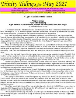 Trinity Tidings for May 2021