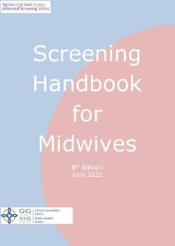 Screening Handbook for Midwives - 8th Edition June 2021 - Public Health Wales
