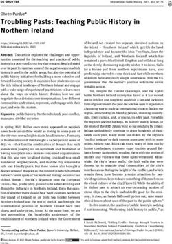 Troubling Pasts: Teaching Public History in Northern Ireland