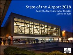 State of the Airport 2018 - Robert S. Bowen, Executive Director October 18, 2018 - Norfolk International Airport