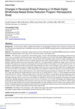 Changes in Perceived Stress Following a 10-Week Digital Mindfulness-Based Stress Reduction Program: Retrospective Study
