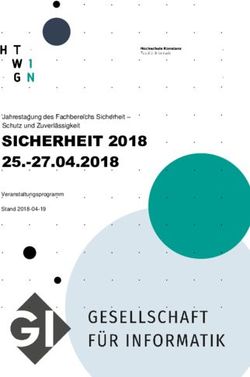 SICHERHEIT 2018 25.-27.04.2018 - Jahrestagung des Fachbereichs Sicherheit - Schutz und Zuverlässigkeit - HTWG Konstanz