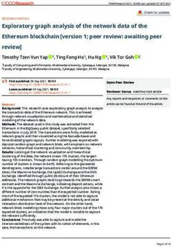 Exploratory graph analysis of the network data of the Ethereum blockchain version 1; peer review: awaiting peer review